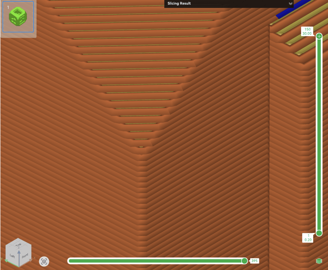 An image showing what layer height is.
